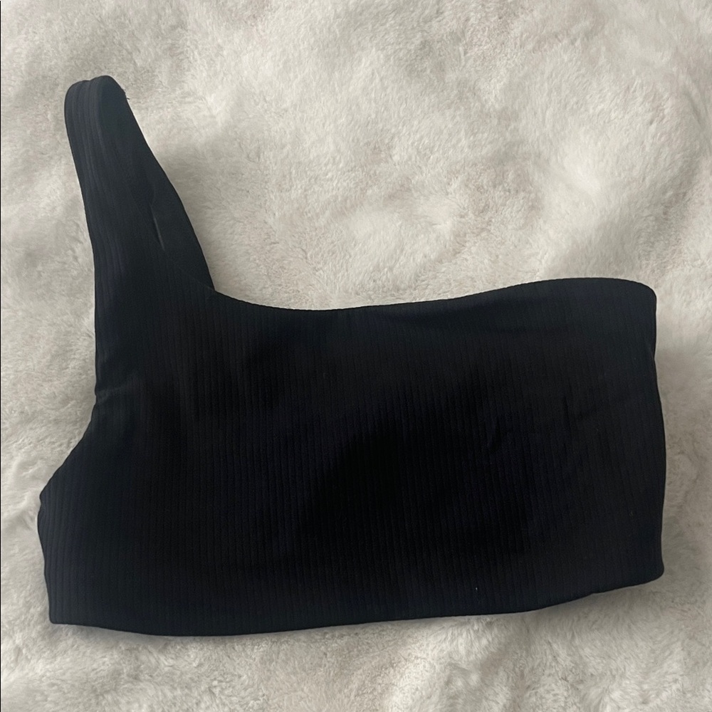 lululemon athletica Black One-Shoulder Sports Bra